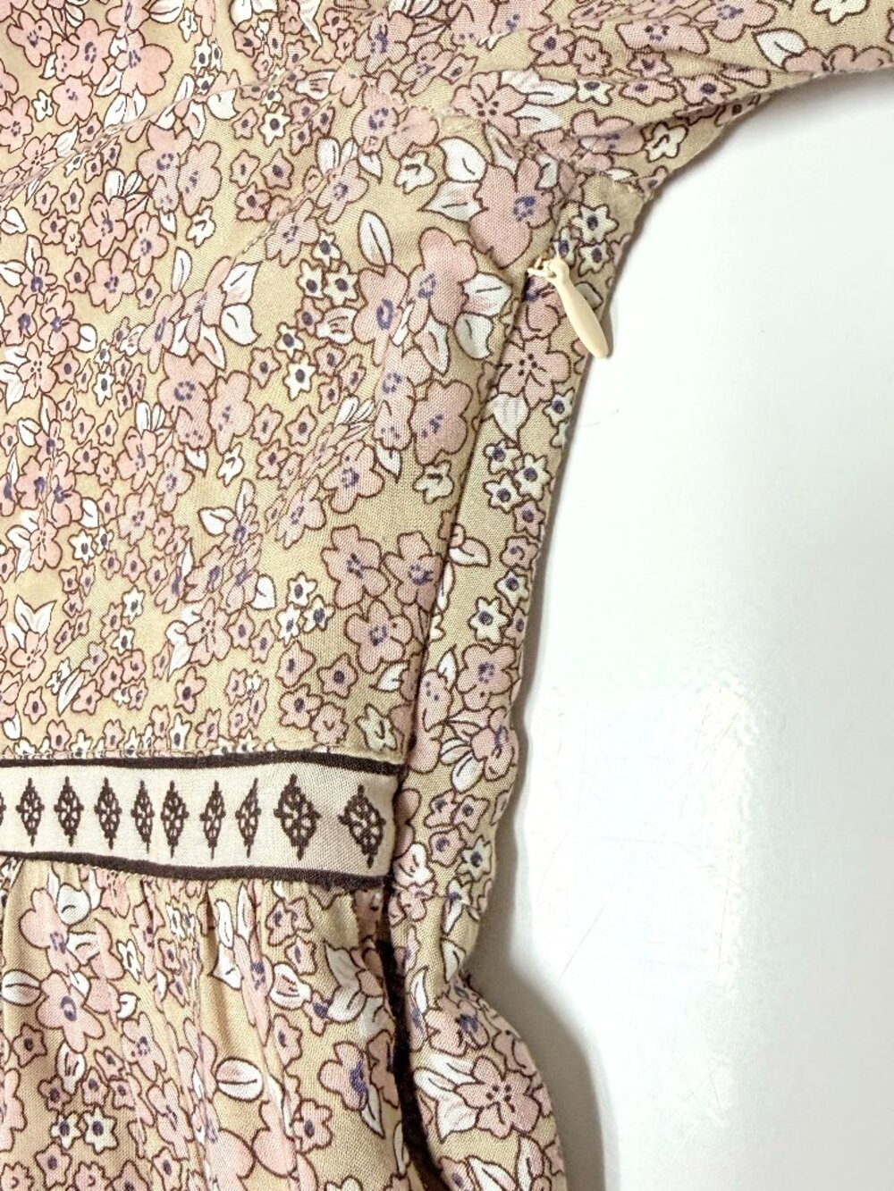 In Loom Floral Border Print Dress - Picture 11 of 13